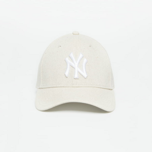 Kšiltovka New Era New York Yankees Linen 9FORTY Adjustable Cap Stone/ Optic White