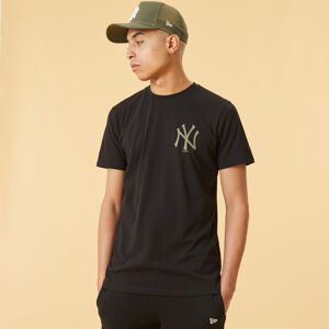 Pánské tričko New Era New York Yankees Team Logo Black T-Shirt černé