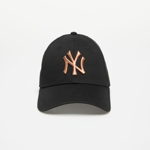 Kšiltovka New Era Wmns New York Yankees Metallic Logo 9FORTY Black/ Shiny Rose Gold