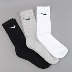 Ponožky Nike 3PPK Value Cotton Crew - SMLX černé / bílé / šedé