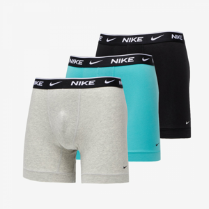 Nike Boxer Brief 3PK tyrkysové/šedé/černé