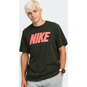 Tričko s krátkým rukávem Nike M NSW Tee Icon Nike Block tmavě olivové