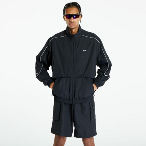 Pánská jarní bunda Nike Solo Swoosh Woven Tracksuit Jacket Black/ White