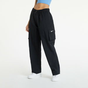 Dámské kalhoty Nike Sportswear Essential Womens Woven Oversized Pants černé