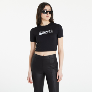 Tričko Nike Sportswear Swoosh Crop Top černé