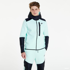 Mikina Nike Sportswear Tech Fleece Full Zip Top Tyrkysová