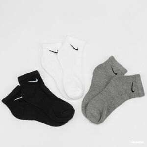 Ponožky Nike U NK Everyday Lightweight Ankle 3 Pack melange šedé / černé / bílé