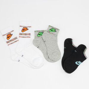 Ponožky Nike U NK NSW Everyday Essential 3Pack černé / bílé / melange šedé