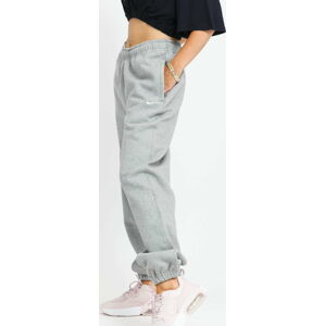Dámské kalhoty Nike Nike Solo Swoosh Women's Fleece Pants Dk Grey Heather/ White