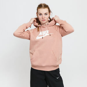 Dámská mikina Nike Sportswear Essential Fleece GX Hoodie Pink