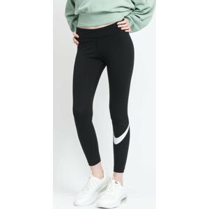 Dámské kalhoty Nike Nike NSW Essential Women's Mid-Rise Swoosh Leggings Black/ White