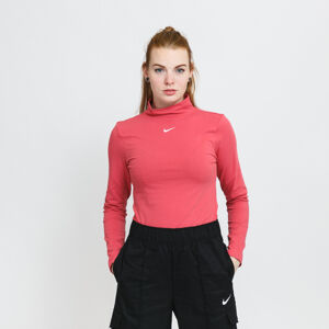 Dámské tričko s dlouhým rukávem Nike Sportswear Essential Mock Long-Sleeve Top Pink