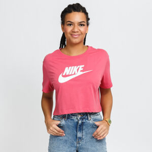 Dámské tričko Nike W NSW Tee Essential Crop Icon tmavě růžové