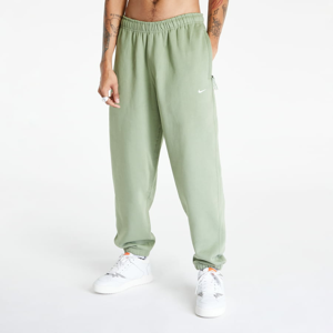 Tepláky NikeLab Solo Swoosh Men's Fleece Pants Oil Green/ White