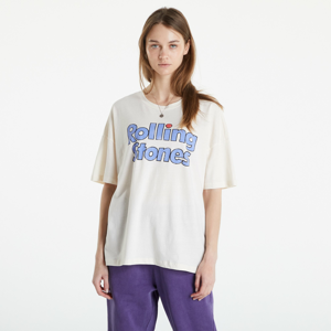 Tričko Noisy May Oversized Rolling Stones T-Shirt krémové