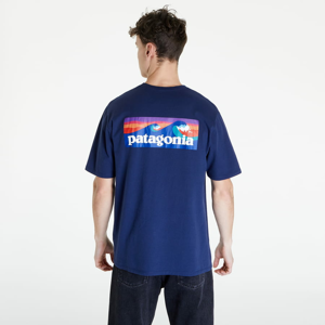 Tričko s krátkým rukávem Patagonia Boardshort Logo Pocket Responsibili-Tee Blue