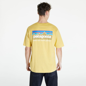 Pánské tričko Patagonia P-6 Mission Organic T-Shirt Surfboard Yellow