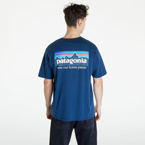 Pánské tričko Patagonia P-6 Mission Organic T-Shirt Tidepool Blue