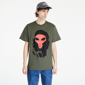 Pánské tričko PLEASURES Alien T-Shirt Olive