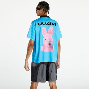 Tričko s krátkým rukávem PLEASURES Bunny Soccer Jersey Blue