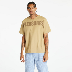 Tričko s krátkým rukávem PLEASURES Expand Heavyweight Short Sleeve Tee Brown