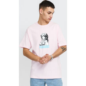 Tričko s krátkým rukávem PLEASURES Heroine Tee růžové