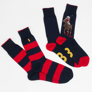 Ponožky Polo Ralph Lauren 2Pack Bear Crew Socks navy
