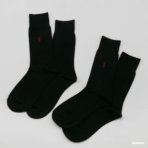 Ponožky Polo Ralph Lauren 2Pack Fil d'Ecosse Socks černé