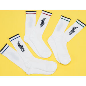 Ponožky Polo Ralph Lauren 3Pack BPP Socks bílé