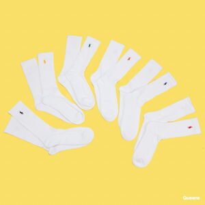 Ponožky Polo Ralph Lauren Cr Pp Crw 6-Pack bílé