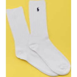 Ponožky Polo Ralph Lauren Classic Cotton Crew Socks bílé