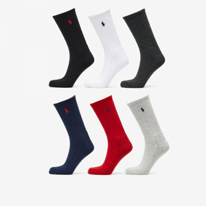 Ponožky Polo Ralph Lauren Crew 6-Pack vícebarevné
