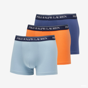 Polo Ralph Lauren Stretch Cotton Boxer 3-Pack modré/oranžové