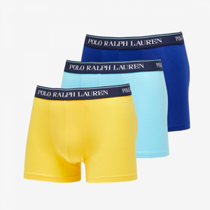 Polo Ralph Lauren Stretch Cotton Boxer 3-Pack modré/žluté/tyrkysové