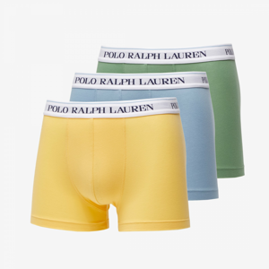 Polo Ralph Lauren Stretch Cotton Three Classic Trunks Modré / Žluté / Zelené