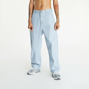 Jeans PREACH Striped Denim Pants modré/bílé