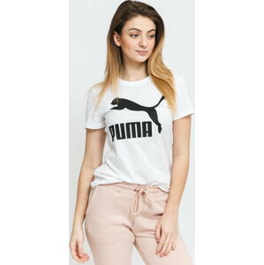 Dámské tričko Puma Classics Logo Tee bílé