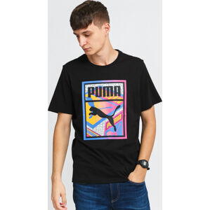 Tričko s krátkým rukávem Puma Graphic Tee Box Logo Play černé