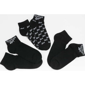 Ponožky Reebok 3Pack Classic Ankle Sock černé