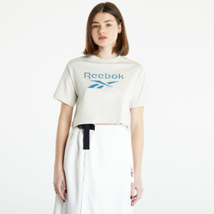 Dámské tričko Reebok Classics Big Logo Cropped T-Shirt Chalk Mel