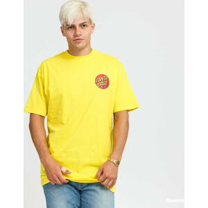Tričko s krátkým rukávem Santa Cruz Classic Dot Chest Tee žluté