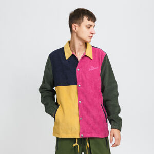 Podzimní bunda The Hundreds Wale Coaches Jacket navy / růžová / tmavě žlutá