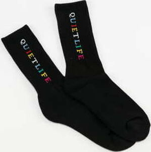 Ponožky The Quiet Life Rainbow Sock Black