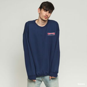 Mikina Thrasher Embroidered Outlined Crewneck navy