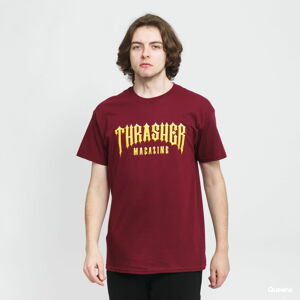 Tričko s krátkým rukávem Thrasher Low Low Logo Tee vínové