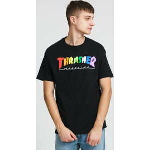 Tričko s krátkým rukávem Thrasher Rainbow Mag Tee černé