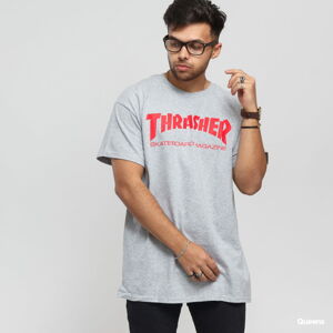 Tričko s krátkým rukávem Thrasher Skate Mag melange šedé