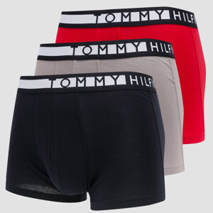 Tommy Hilfiger 3Pack Logo Trunk Navy / Grey / Red