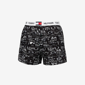 Tommy Hilfiger 85 Ctn Woven Boxer Print 1-Pack Greetings Black
