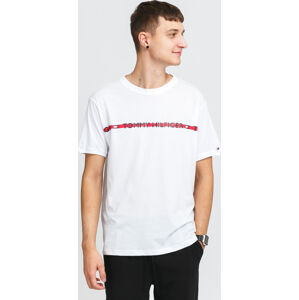 Tričko s krátkým rukávem Tommy Hilfiger CN SS Tee Logo bílé